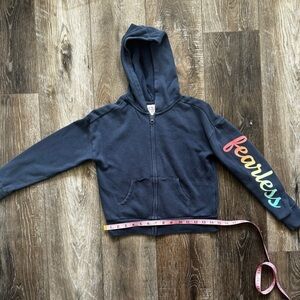 Athletics Blue with Rainbow Fearless on Sleeve Girls 7/8
